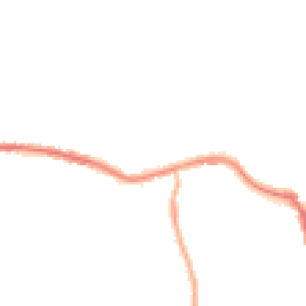 Night-time road noise heatmap for OL12 7AP