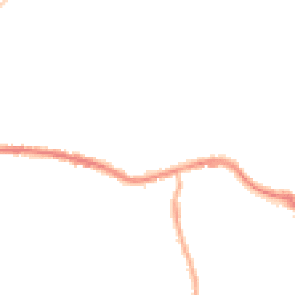 Night-time road noise heatmap for OL12 7AR