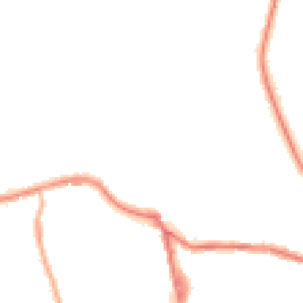 Night-time road noise heatmap for OL12 7BY