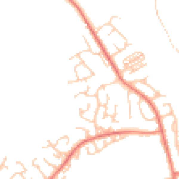 Daytime road noise heatmap for OL12 7GH