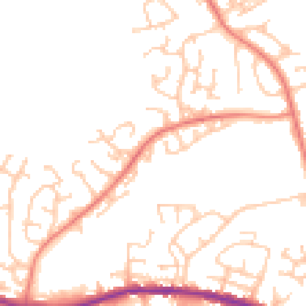 Daytime road noise heatmap for OL12 7PU