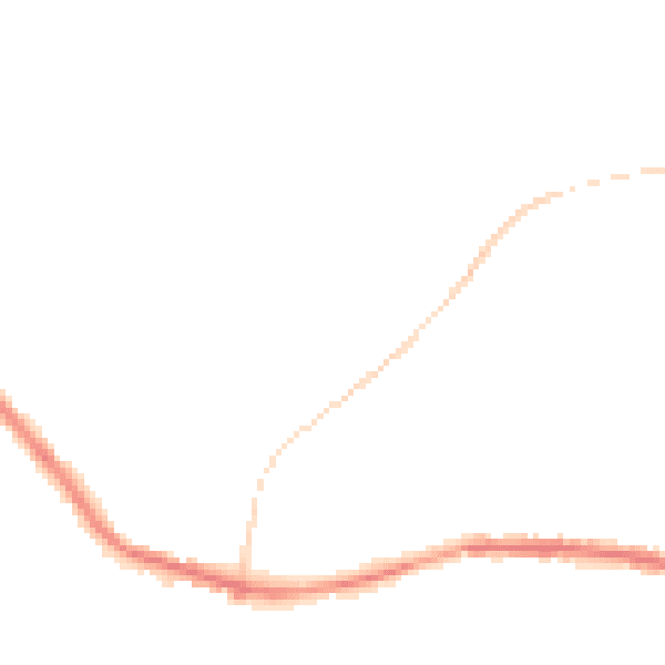Night-time road noise heatmap for OL12 7PW