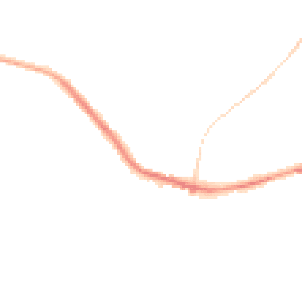 Night-time road noise heatmap for OL12 7QU