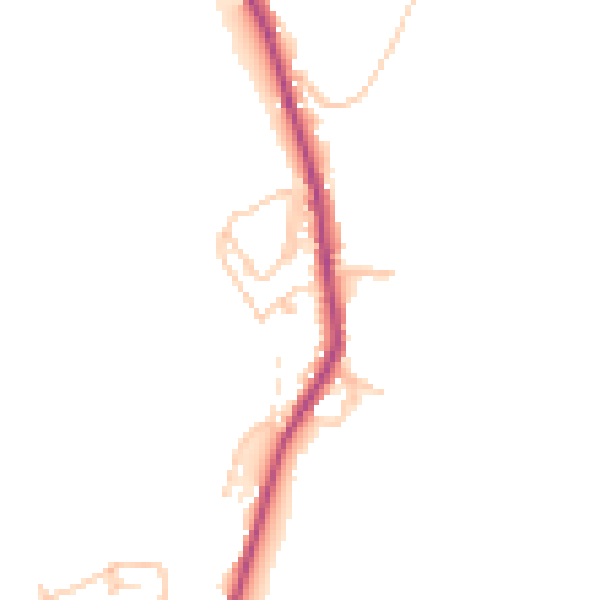 Daytime road noise heatmap for OL12 8HD