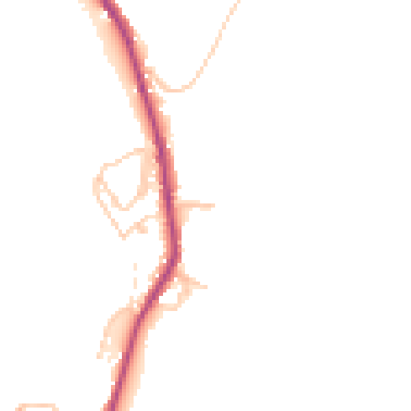 Daytime road noise heatmap for OL12 8HE
