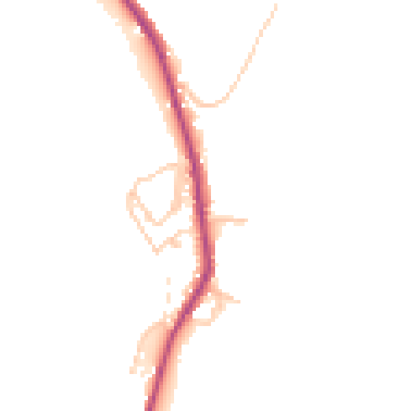Daytime road noise heatmap for OL12 8HG