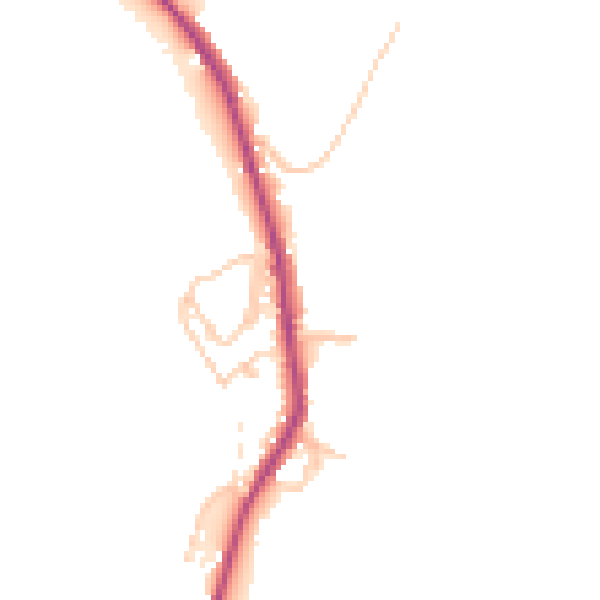 Daytime road noise heatmap for OL12 8HH