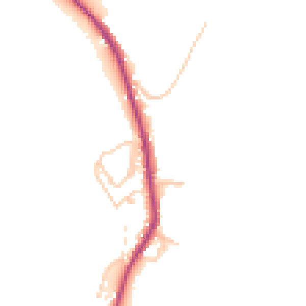 Daytime road noise heatmap for OL12 8HL