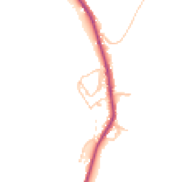 Daytime road noise heatmap for OL12 8HP