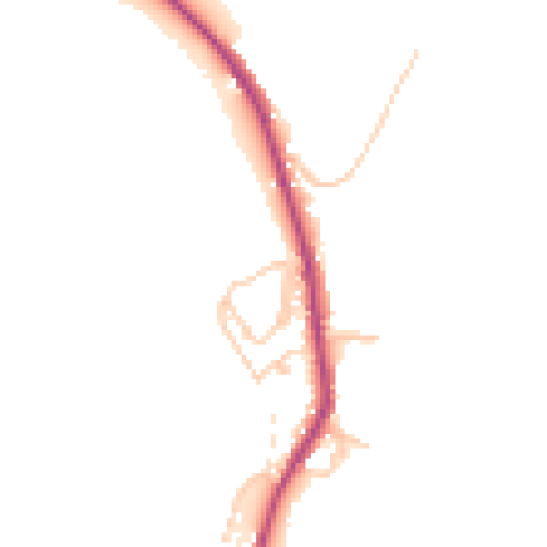 Daytime road noise heatmap for OL12 8HR
