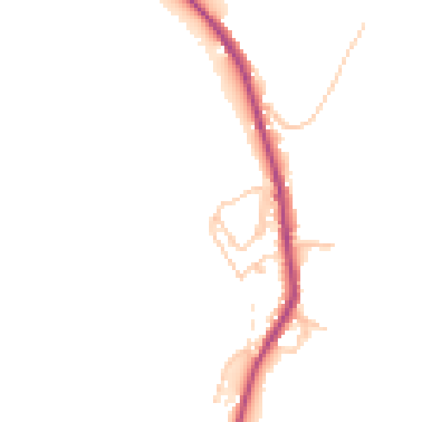 Daytime road noise heatmap for OL12 8HS