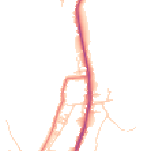 Daytime road noise heatmap for OL12 8LJ