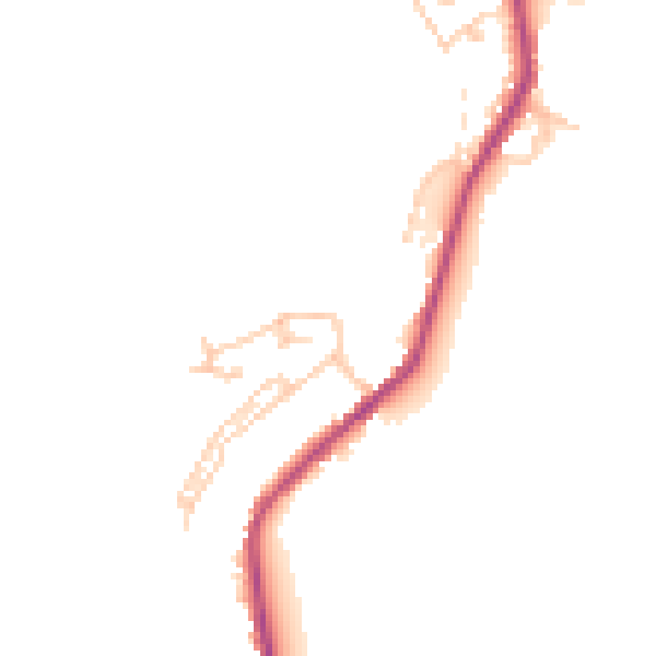 Daytime road noise heatmap for OL12 8NR