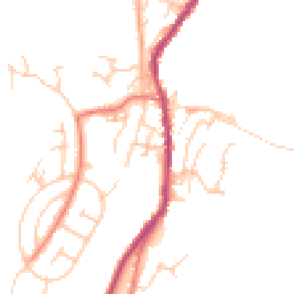 Daytime road noise heatmap for OL12 8PJ