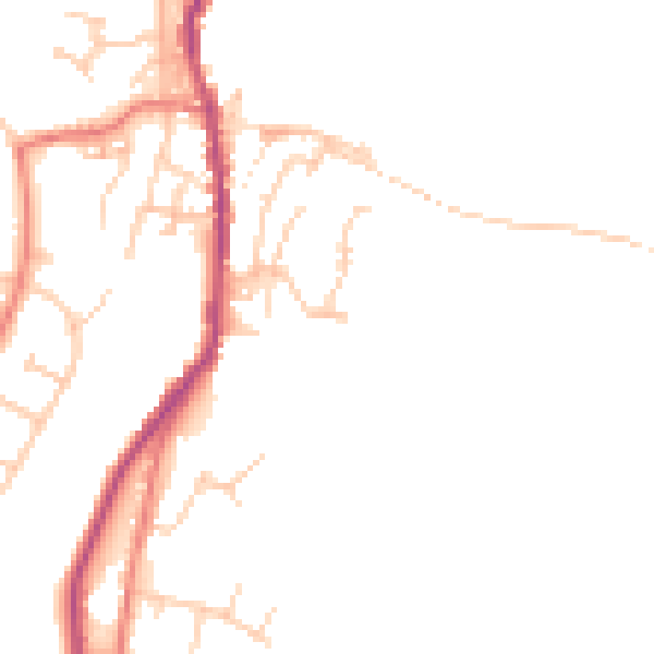 Daytime road noise heatmap for OL12 8QA