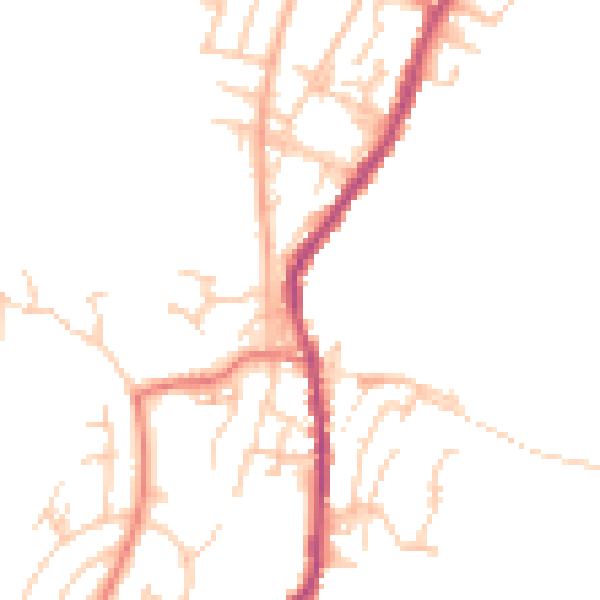 Daytime road noise heatmap for OL12 8QH