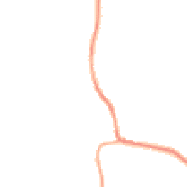 Night-time road noise heatmap for OL12 8RS