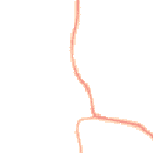Night-time road noise heatmap for OL12 8SE