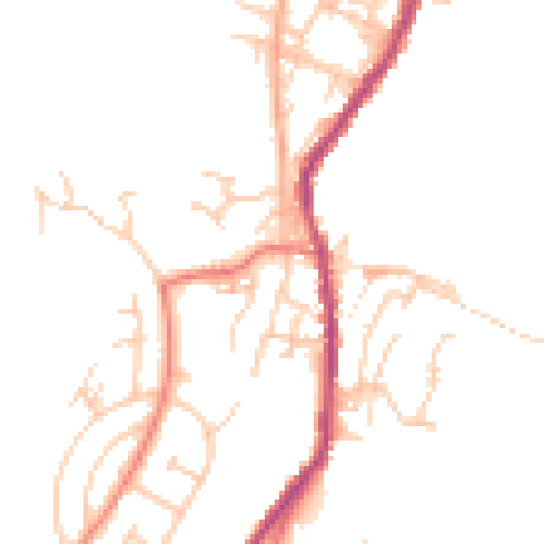 Daytime road noise heatmap for OL12 8TL