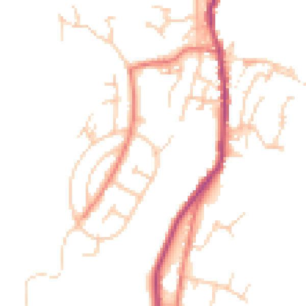 Daytime road noise heatmap for OL12 8UB