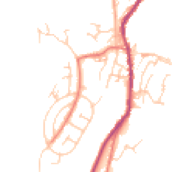 Daytime road noise heatmap for OL12 8UR