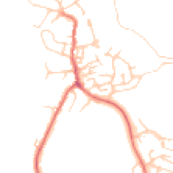 Daytime road noise heatmap for OL12 9LJ