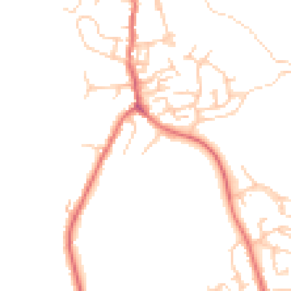 Daytime road noise heatmap for OL12 9LL