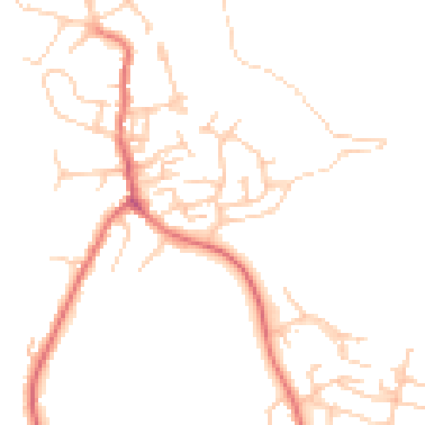 Daytime road noise heatmap for OL12 9LN