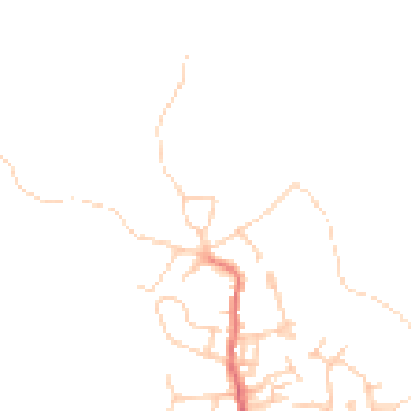 Daytime road noise heatmap for OL12 9NH