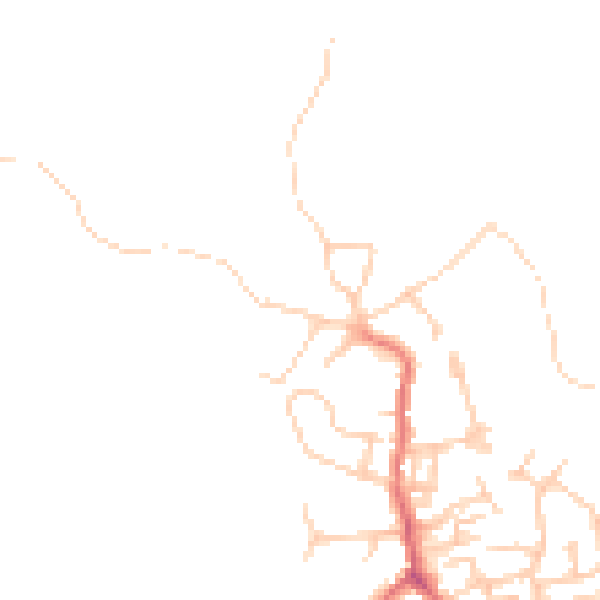 Daytime road noise heatmap for OL12 9PG