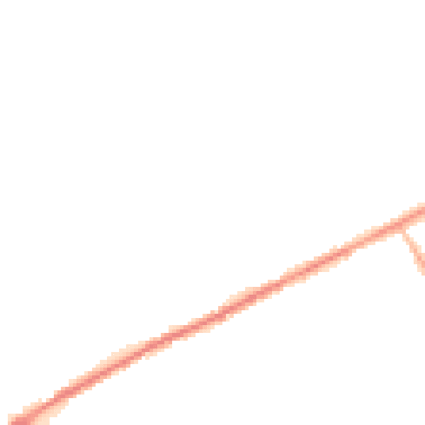 Night-time road noise heatmap for OL12 9QW