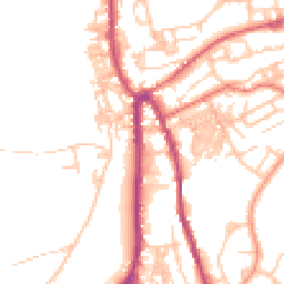 Daytime road noise heatmap for OL13 0AH