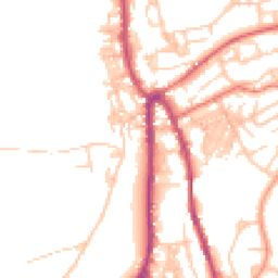 Daytime road noise heatmap for OL13 0AL