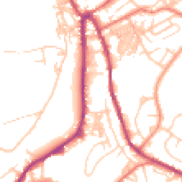 Daytime road noise heatmap for OL13 0AS