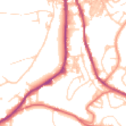 Daytime road noise heatmap for OL13 0AW