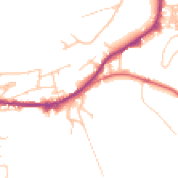 Daytime road noise heatmap for OL13 0BB