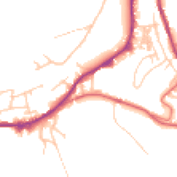 Daytime road noise heatmap for OL13 0BZ