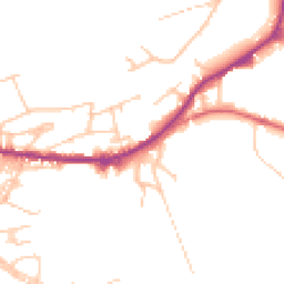 Daytime road noise heatmap for OL13 0DH