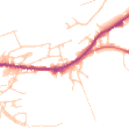 Daytime road noise heatmap for OL13 0DP