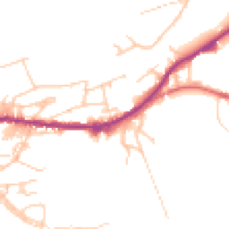 Daytime road noise heatmap for OL13 0DW