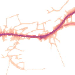 Daytime road noise heatmap for OL13 0EE