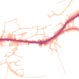 Daytime road noise heatmap for OL13 0EG