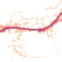 Daytime road noise heatmap for OL13 0EN