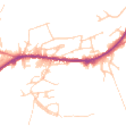 Daytime road noise heatmap for OL13 0EP