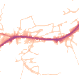 Daytime road noise heatmap for OL13 0ER