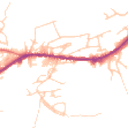 Daytime road noise heatmap for OL13 0ET