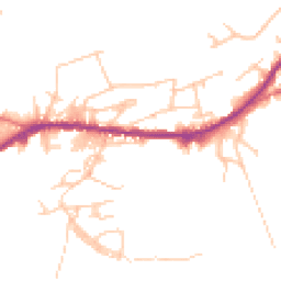 Daytime road noise heatmap for OL13 0EW