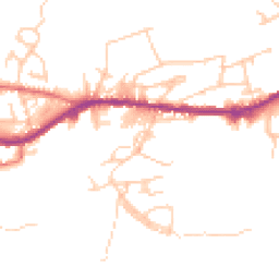 Daytime road noise heatmap for OL13 0EX