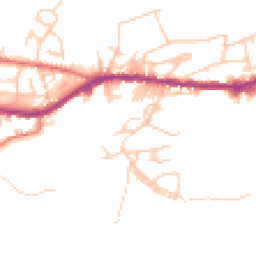 Daytime road noise heatmap for OL13 0HU
