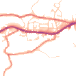 Daytime road noise heatmap for OL13 0LJ
